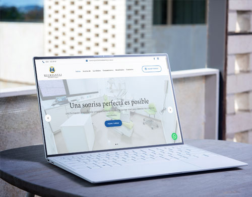 mockup micheletti odontología